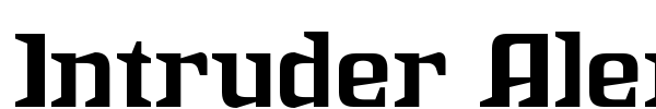 Скачать шрифт Intruder Alert (Системы Охранной Оповещения ) - Fontomania.ru