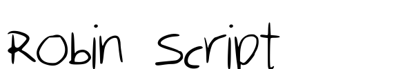 Скачать шрифт Robin Script (Робин Сценарий) - Fontomania.ru